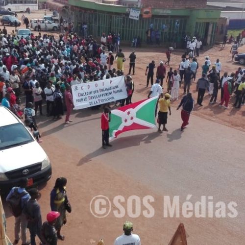 Gitega : marche manifestation contre les récents rapports sur le Burundi