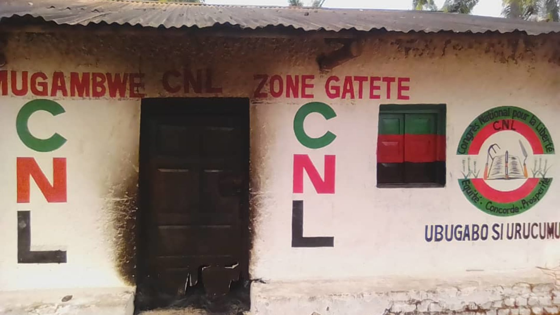 Rumonge : incendie à la permanence du parti CNL en zone de Gatete