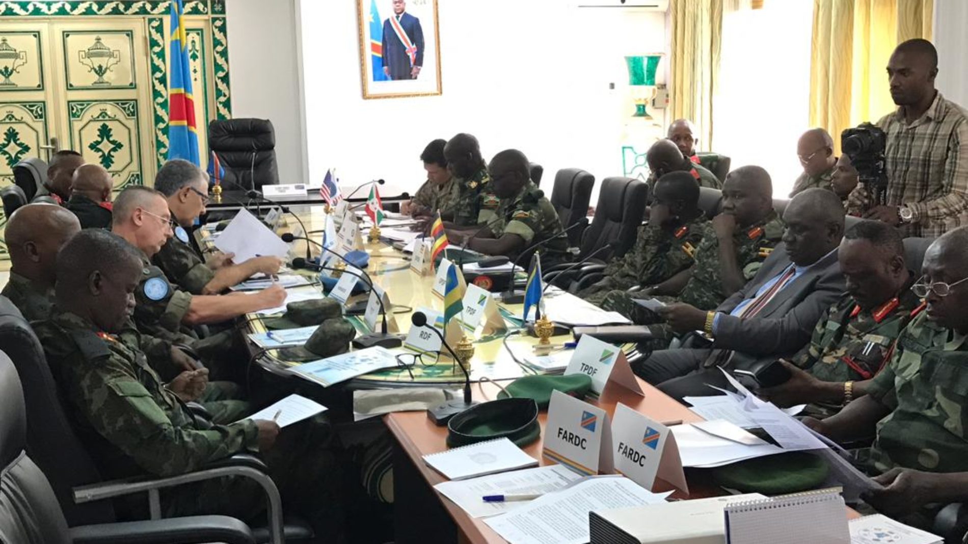 GOMA: Les armées des cinq pays de la sous-région étudient des stratégies de stabiliser l&rsquo;Est de la RDC