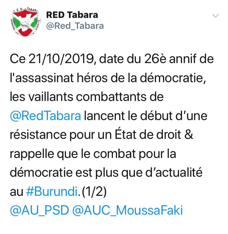 Bubanza, Red, Tabara, SOS Médias Burundi