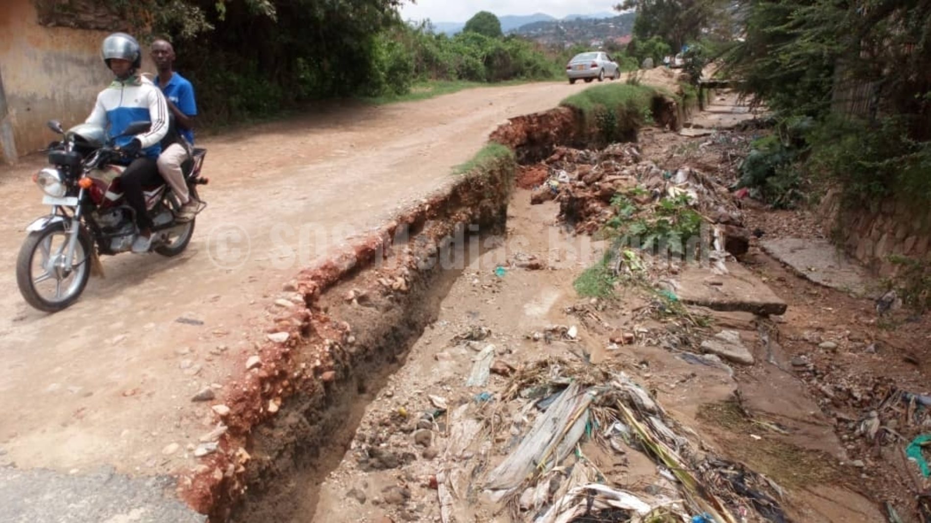 Musaga ( Bujumbura mairie) : une  avenue en mauvais état menace tout un quartier