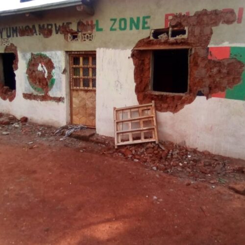 Burambi( Rumonge) /Muyinga : Deux  permanences du parti CNL en construction démolies