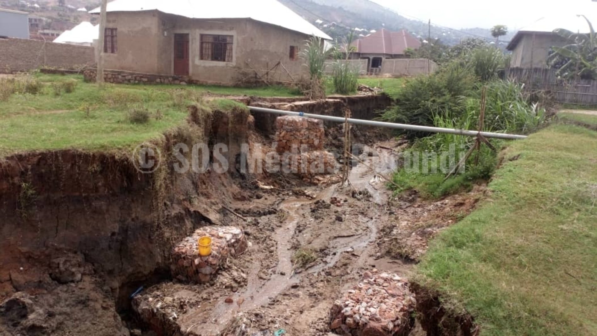 Kamenge (Bujumbura Mairie): une rivière menace des constructions de la zone de Kamenge