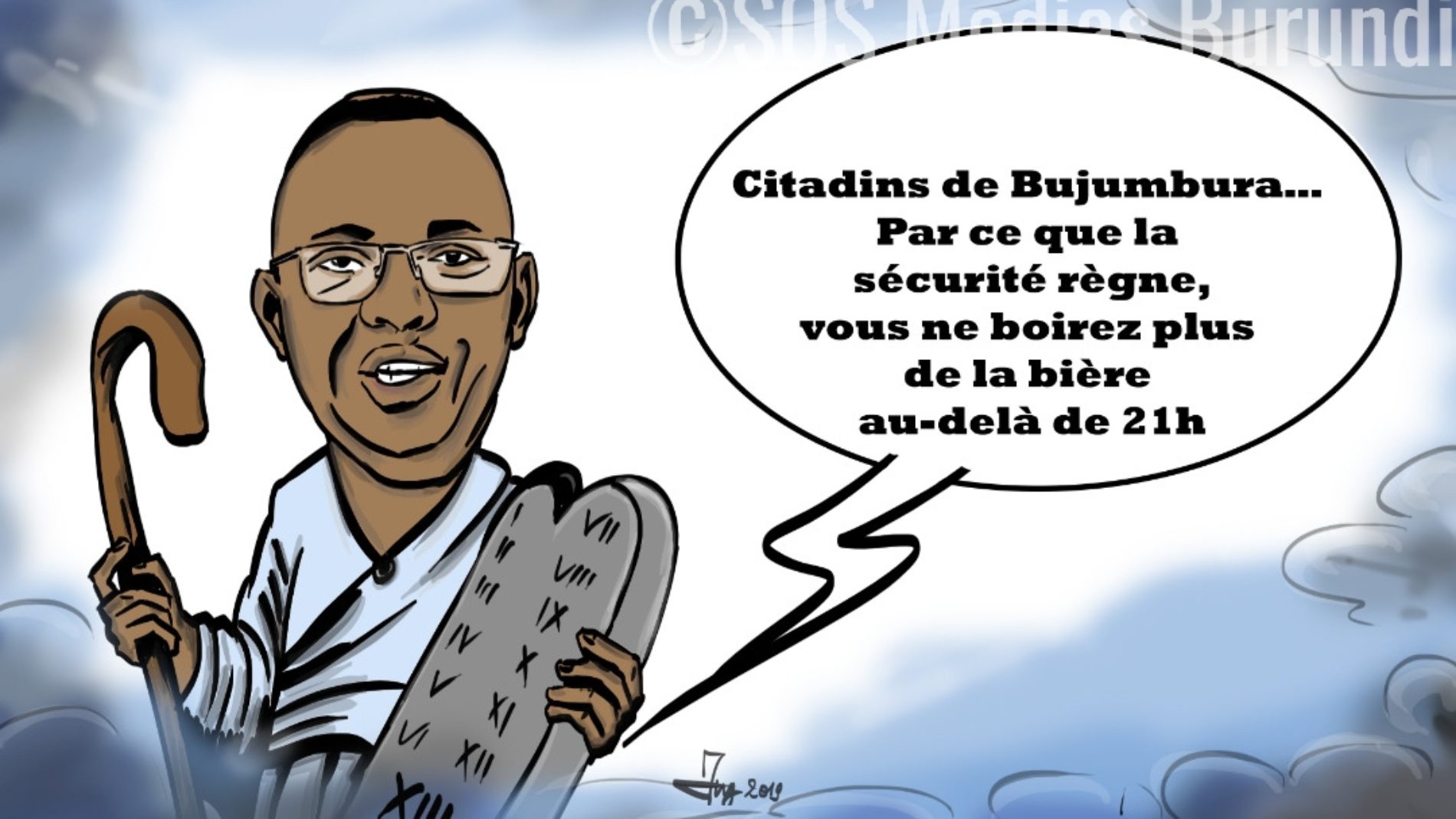 COUP DE CRAYON :  les 13 commandements de Freddy Mbonimpa