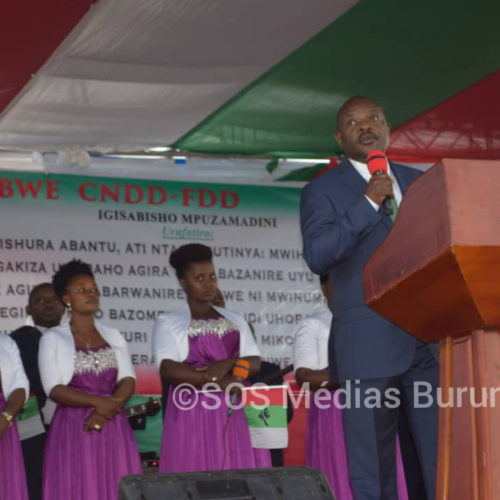 Le président Nkurunziza annonce dans une croisade que son successeur aura moins de soucis à gouverner