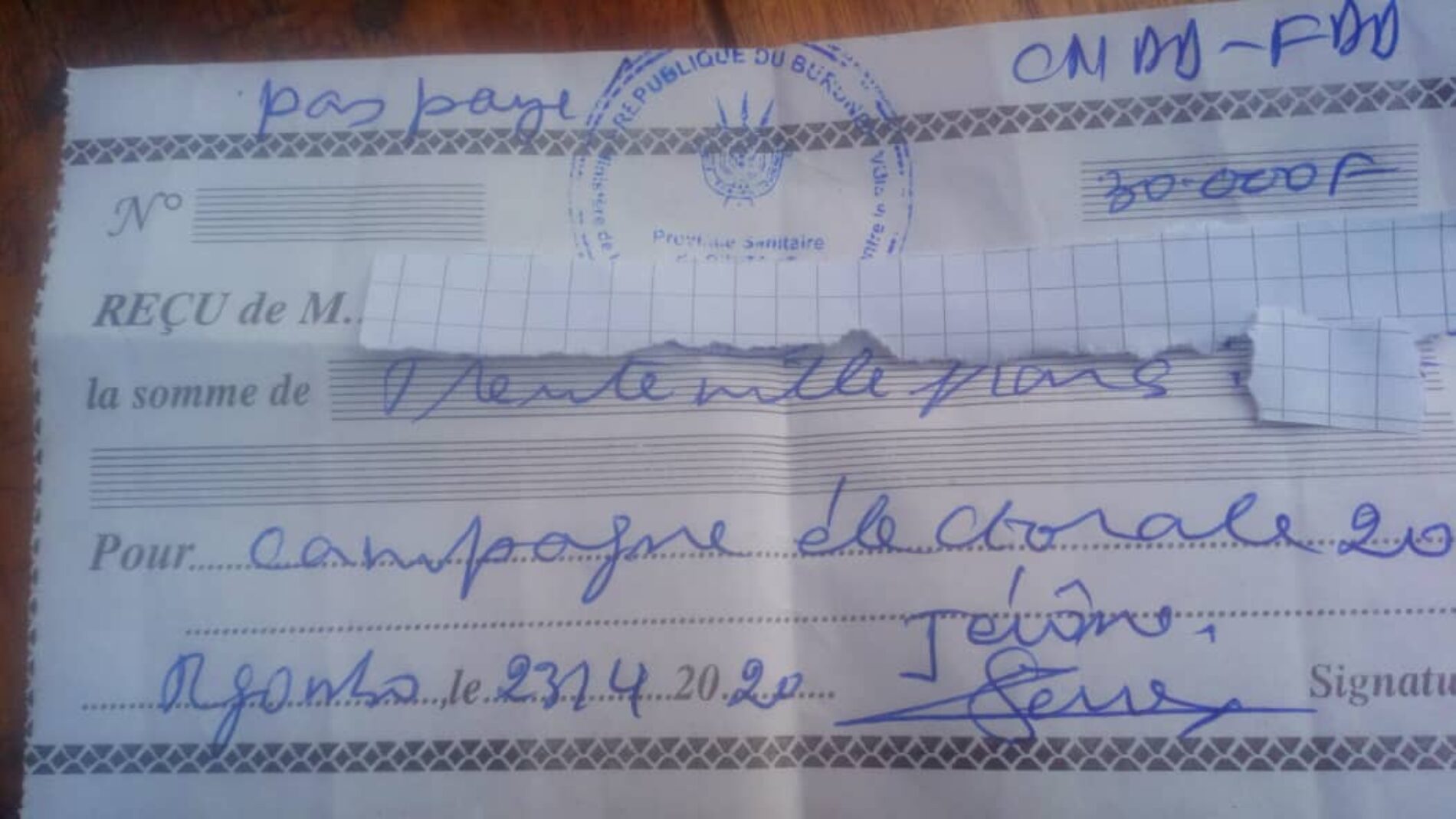 Burundi-Élections-Cibitoke : le CNDD-FDD force les commerçants à contribuer pour la campagne électorale