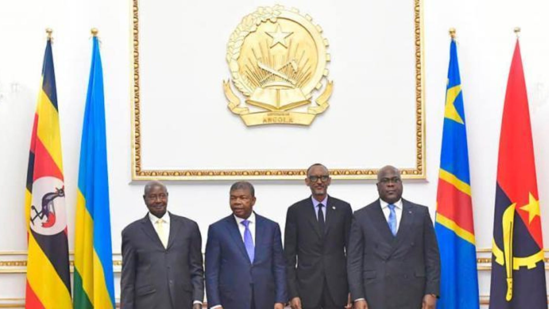 Mini-sommet de Goma : Tshisekedi, Kagame, Museveni et Lourenço réaffirment la volonté de conjuguer d’efforts visant à éradiquer les groupes armés dans la sous-région des Grands Lacs