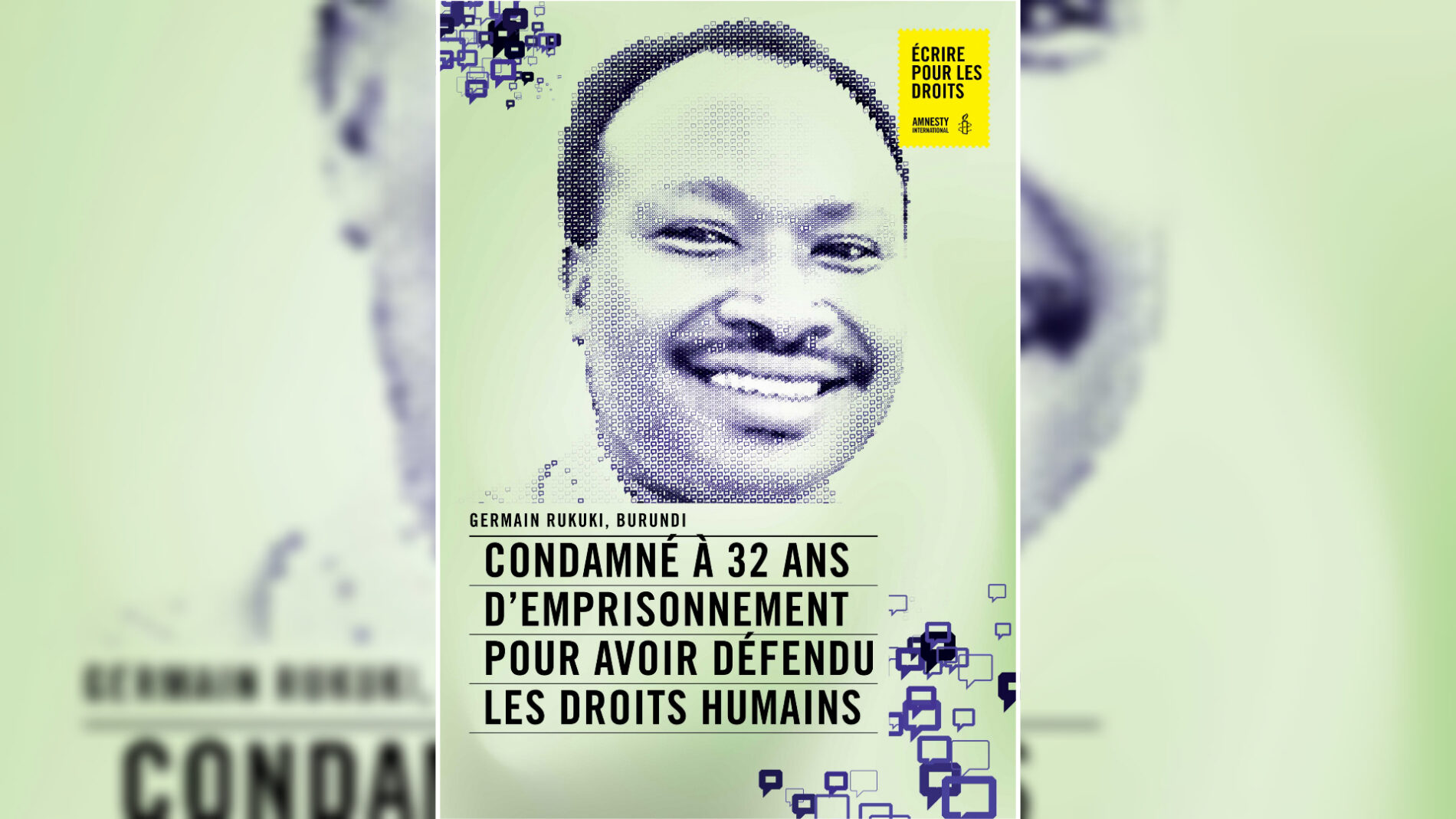 Affaire Germain Rukuki : l&rsquo;activiste burundais parmi les 10 cas de la campagne « Write for Rights »