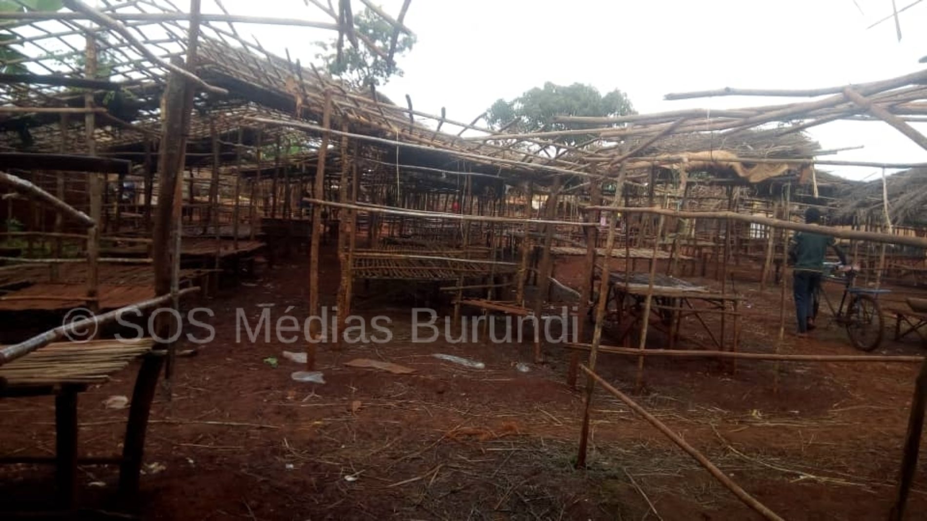 Nyarugusu (Tanzanie) : le marché central fermé