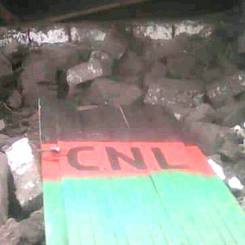 Nyabitsinda: a CNL headquarters destroyed and burned