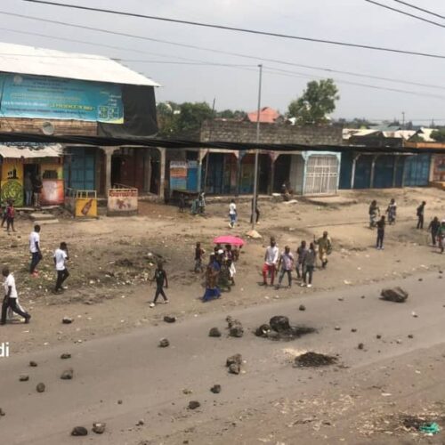 Goma: large-scale protests