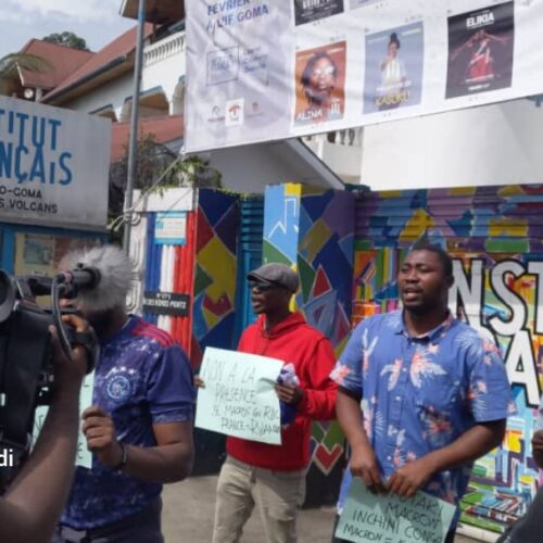 North Kivu : timid demonstration against President Macron’s arrival in the DRC