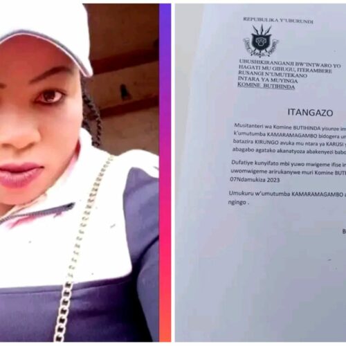 Muyinga : l&rsquo;expulsion d&rsquo;une femme de la commune de Butihinda annulée par le gouverneur