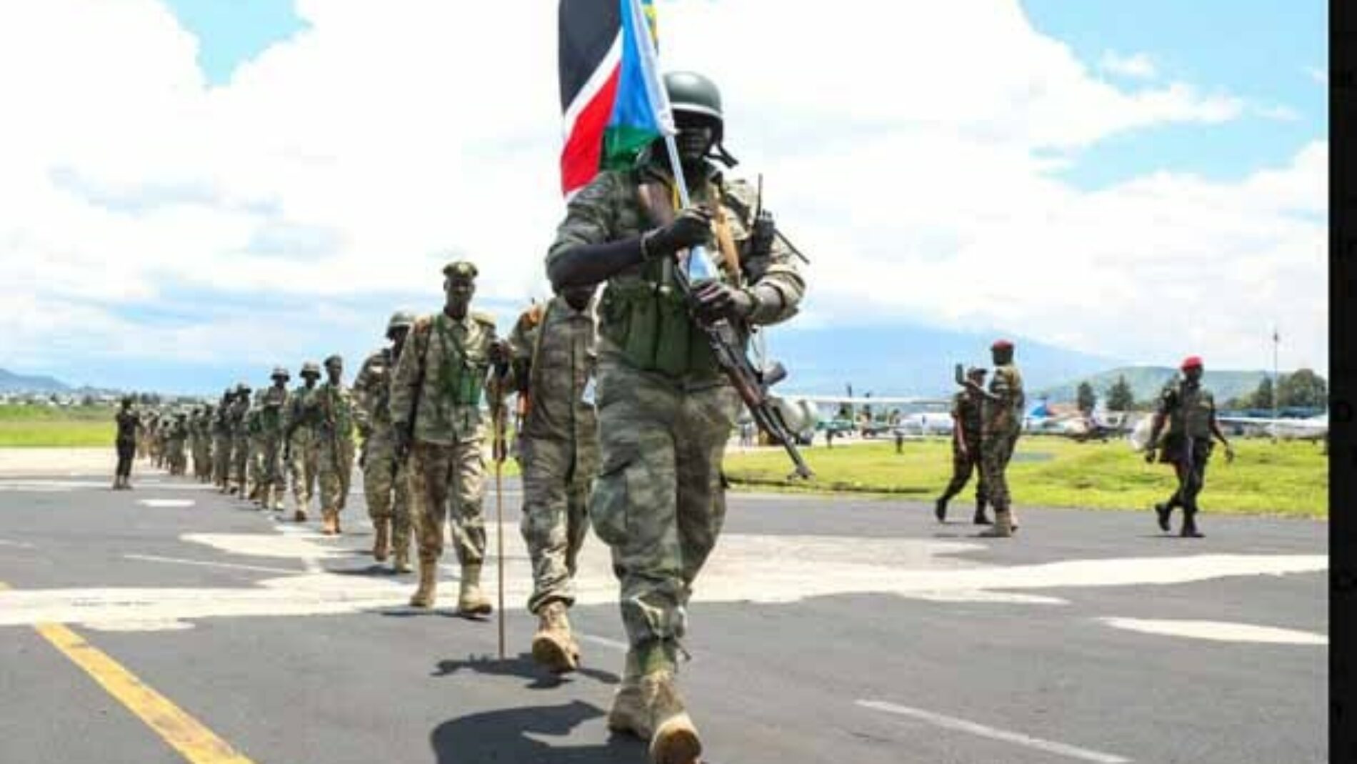 RDC : arrivée des premiers militaires sud-soudanais de la force de l&rsquo;EAC à Goma