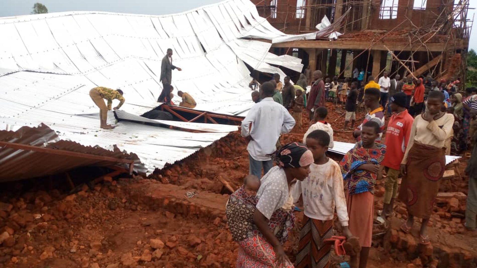 Kibago : 4 enfants ont péri dans les décombres d&rsquo;une église suite à une pluie torrentielle
