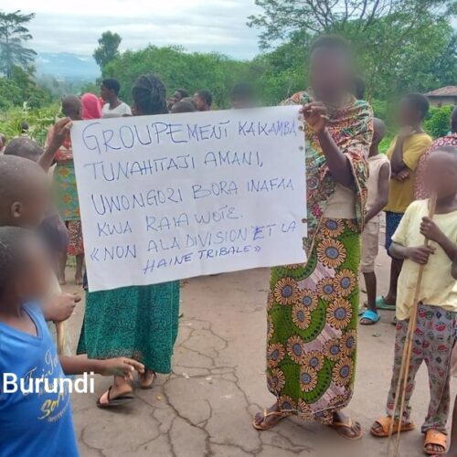 Bwegera (RDC) : manifestation de Congolais d&rsquo;origine burundaise sur la route Uvira-Bukavu
