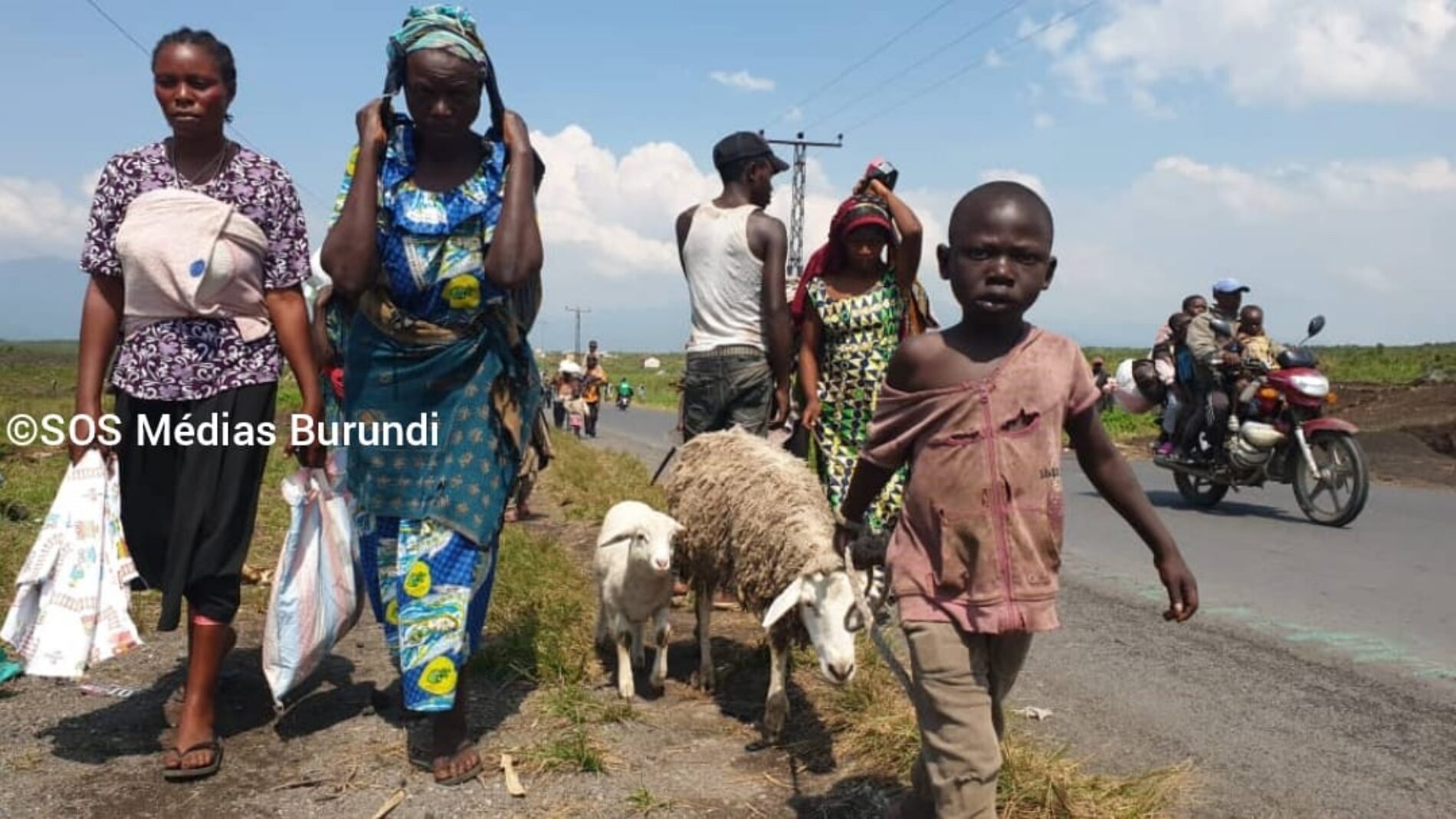 Goma : des habitants continuent de fuir la cité de Sake suite aux combats entre le M23 et les FARDC