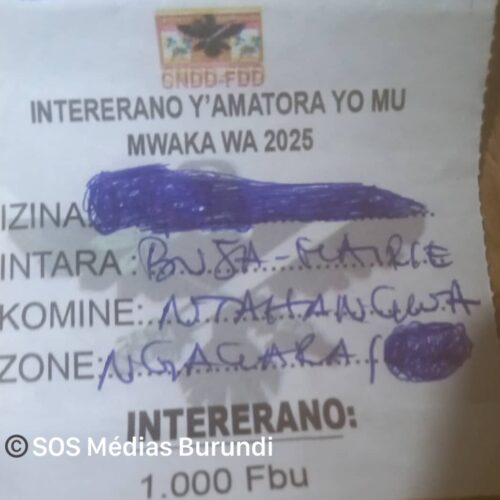 Bujumbura : des Imbonerakure font le porte-à-porte pour collecter des contributions « forcées » pour le parti au pouvoir