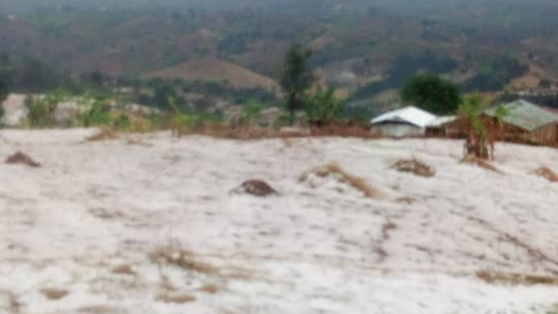 Mugamba: several fields washed away by rains mixed with hail