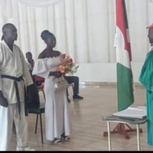Cibitoke: kwa kuhalalisha ndoa ya mwanamume aliyevalia mavazi ya karateka, afisa wa utawala alikamatwa.