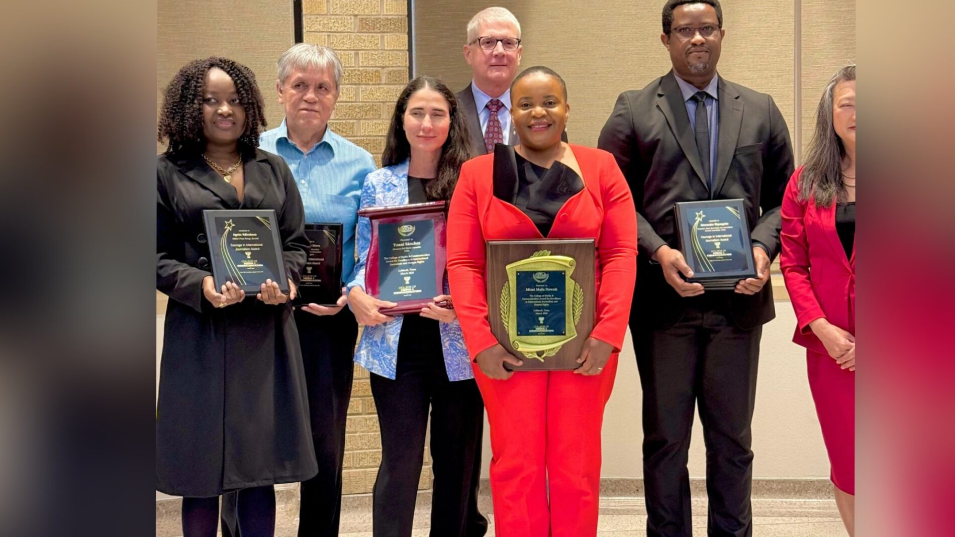 USA : cinq journalistes burundais reçoivent le prix du courage international du journalisme offert par le Texas Tech University