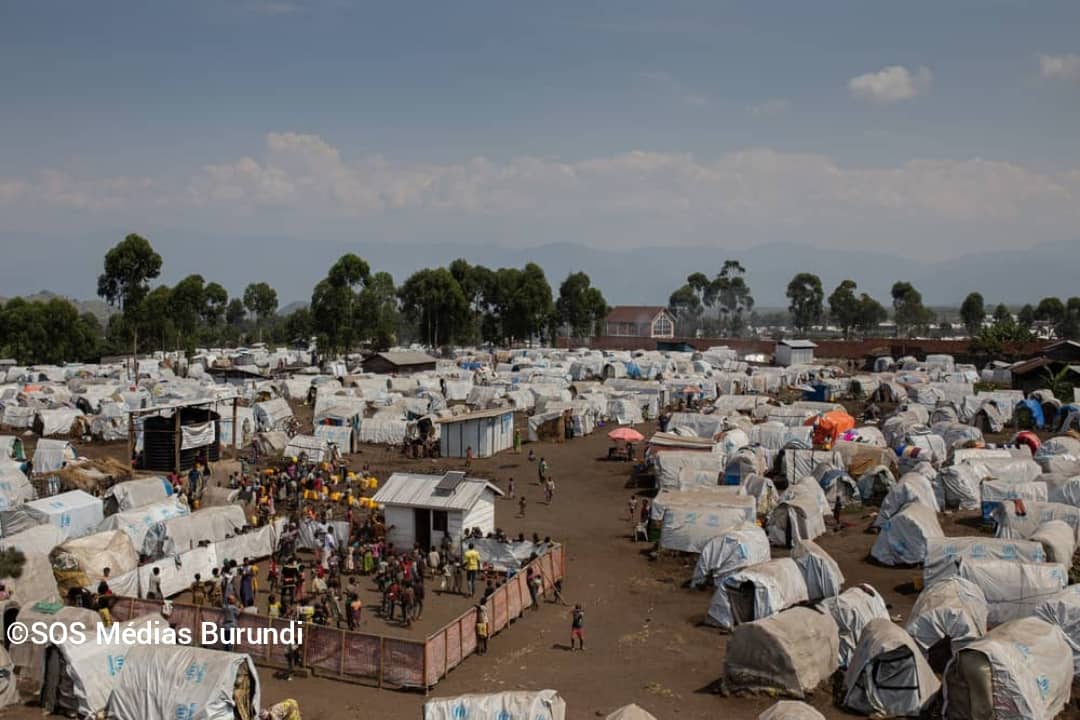 Un camp de déplacés de guerre dans le Nord-Kivu, juin 2024 © SOS Médias Burundi