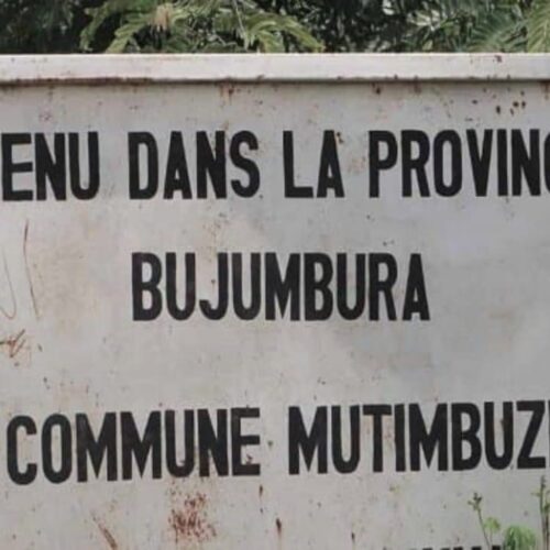 Bujumbura : Rubirizi zone chief dismissed for insubordination and mismanagement