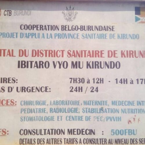 Kirundo: Hospitali bila usimamizi kwa miezi miwili, operesheni zimepooza