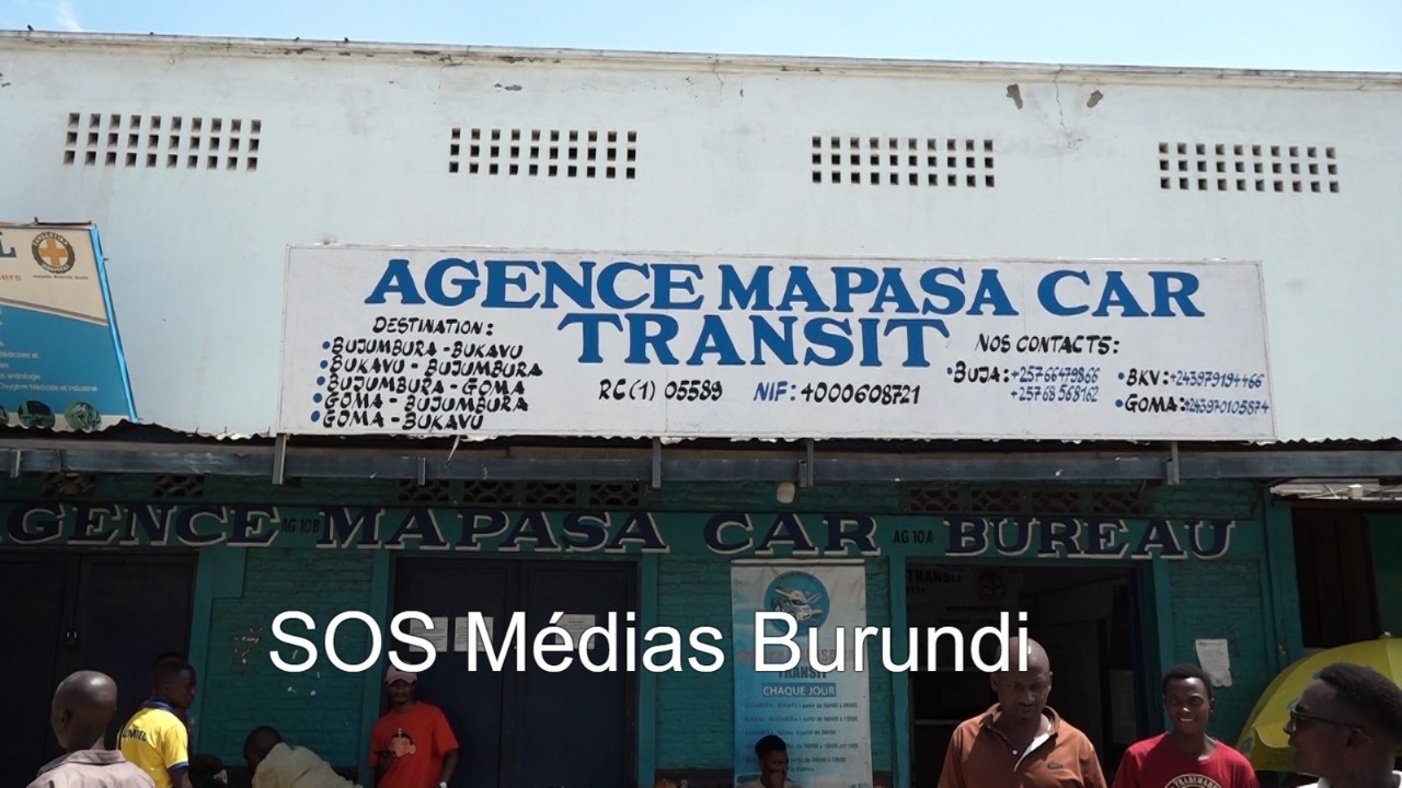 Une agence de voyage, installée au marché Bujumbura City Market, affectée par la fermeture de la frontière avec la RDC, décembre 2025 © SOS Médias Burundi