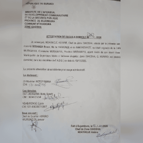 Burundi : Bruce Sebanza meurt à l’ADB, son directeur général désigné comme déclarant d’un décès maquillé en mort à domicile